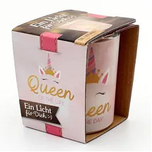 Dekohelden24 Windlicht Queen of The Day Rosa