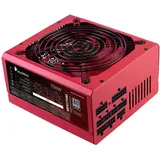 Mars Gaming MPVU750M, Vollmodulares 750W ATX-Netzteil, 10 Jahre Garantie, 80Plus Silber +87% Wirkungsgrad, 140mm FDB-Lüfter mit AI-RPM Technologie, Japanische 105° Kondensatoren, Rot