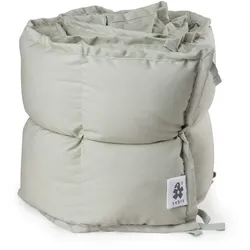 Sebra - Baby-Bettnestchen, halbe Länge, abgesteppt / mist green
