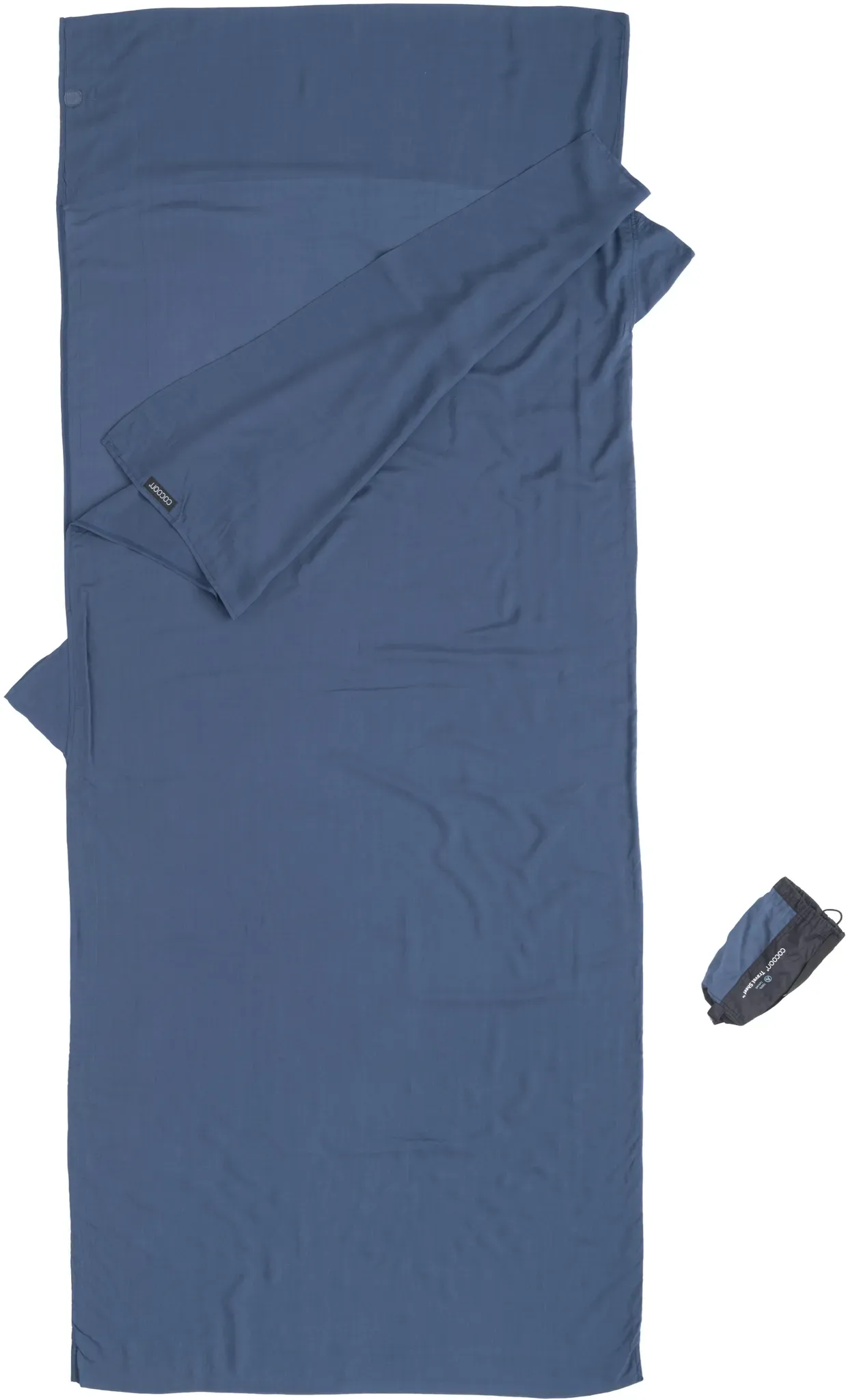 Cocoon Travel Sheet Lyocell Hüttenschlafsack (Wärmeleistung +3,5°C / Max. Körpergröße 190cm / Gewicht 0,36kg) - STK - mystic blue