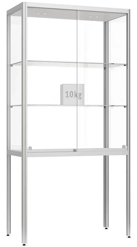 Vitrine Standvitrine auf Untergestell Modell 300