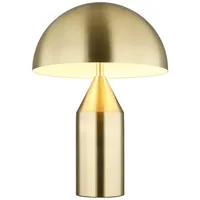 GLOBO Tischlampe 2 flammig Leselampe Nachttischlampe messing Wohnzimmerlampe Tischleuchte,