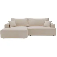 GRAINGOLD Ecksofa L-Form Links) California mit Schlaffunktion Bettkasten -