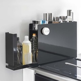 Yamazaki Küchenregal Metall schwarz 50x36x12cm mit Auszug