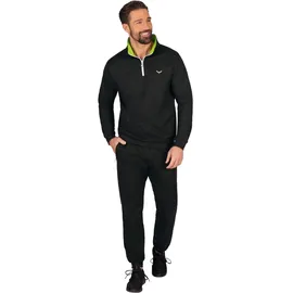 Trigema Sweater »TRIGEMA Herren Jogginganzug in Sweat-Qualität«, schwarz