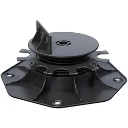Karle & Rubner TERRACON Terrassenlager, Polypropylen schwarz, Verstellbarkeit 3,5-7,0 cm