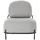 Paperflow Sessel Admiraal Polyester 66,5 x 77 x 71 cm Grau/Schwarz Retro-Look
