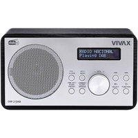 Digitales DAB+/UKW-Radio mit Wecker, Bluetooth-Lautsprecher, Vivax schwarz