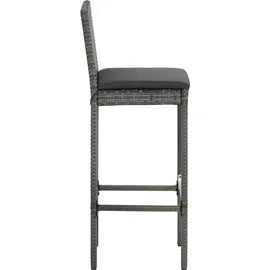 vidaXL Gartenstuhl 43,5 x 113,1 x 26,7 cm grau 4 St.