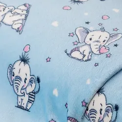 Wellness-Fleece "Elefant", hellblau-color