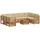vidaXL Sofagarnitur 10-tlg. Natur/Beige Massivholz Akazie