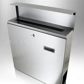 BITUXX MS-13175 Silber inkl. Zeitungsfach