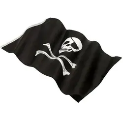 Schwarze Totenkopf Piratenflagge - OS