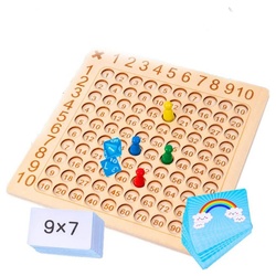 GelldG Lernspielzeug Multiplikationstafel Multiplikationsbrett Montessori Lernspielzeug bunt
