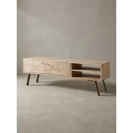 KADIMA DESIGN Garda TV-Lowboard 145x47x35 cm Braun Holz/Metall