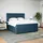 vidaXL Boxspringbett 180 x 200 cm Dunkelblau