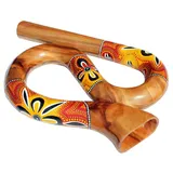 Rund Reise Didgeridoo Horn gelb orangeTravel Didge Did104 bunt