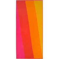 Dyckhoff Strandtuch »Sunset«, (1 St.), kuscheliges Velours rot