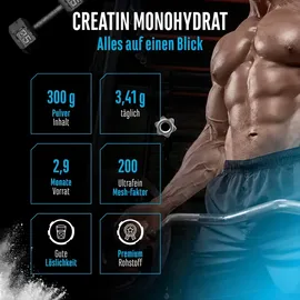 GEN GERMAN ELITE NUTRITION Creatin Monohydrat Pulver 300 g