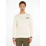 Tommy Hilfiger Strickpullover »GLOBAL STRIPE CREW NK«, Gr. XXL, Calico, - Blau,Beige,Rot,Weiß -