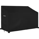 Dokon 2 Sitzer Gartenbank Abdeckung 134 x 66 x 63/89 cm Schwarz