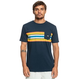 QUIKSILVER Surfadelica Stripe - Taschen-T-Shirt für Männer Blau