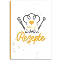 Itenga Sichtbuchmappe für Rezepte - Rezeptmappe Rezeptordner mit Motiv