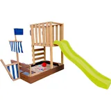 Axi Spielturm Vicky mit Sandkasten und Rutsche Hellgrün