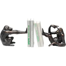 Kare Buchstütze Monkey 2er Set Schwarz