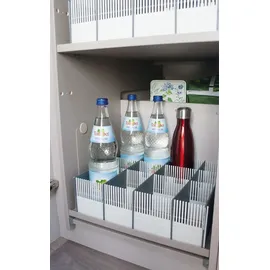 Purvario 100 Maxxi Stauleisten, 33x10cm, lichtgrau/anthrazit