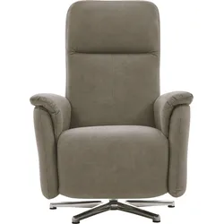 Relaxsessel CALIZZA INTERIORS "Olivin", grün (14 stone), B:73cm H:110cm T:90cm, Microfaser 100% Polyester, Sessel, inklusiver stufenloser Kopfteilverstellung und mit Verstellung