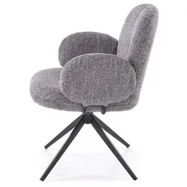 lookway Sessel BERRY 360° Textil 65 x 83 x 64 cm Grau gepolstert