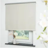 LIEDECO Liedeco® Rollo, Fenster Rollo, Kettenzug-Rollo / 62 x 180 cm (Breite x Höhe), beige/Thermo-Beschichtung, Verdunkelnd, Blickdicht/Breiten 60-200 cm/Variable Montage möglich