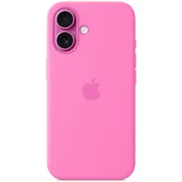 Apple iPhone 16 Silikon Case mit MagSafe rosa