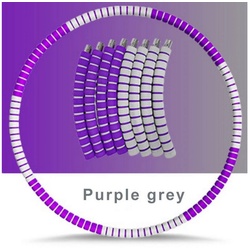 SHG Hula-Hoop-Reifen Reifen für Erwachsene Edelstahlkern mit Schaumstoffmantel lila