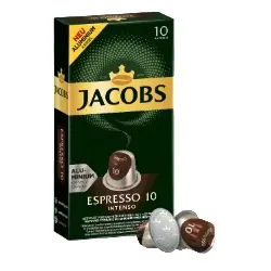 Jacobs ESPRESSO 10 INTENSO, Kaffeekapsel, Espresso, Nespresso, 10 Tassen, Box
