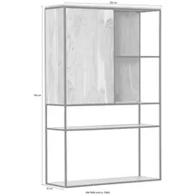 GUTMANN FACTORY Vitrine Porto 105 x 35 x 160 cm Schwarz