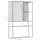 GUTMANN FACTORY Vitrine Porto 105 x 35 x 160 cm Schwarz