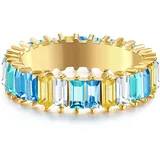 yokoamii Vergold. Ring mit Kristallen | Gr.: 60