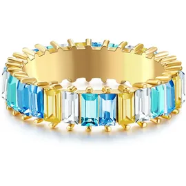 yokoamii Vergold. Ring mit Kristallen | Gr.: 60