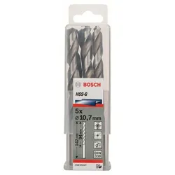 Metallbohrer HSS-G, DIN 338, 10,7 x 94 x 142 mm, 5er-Pack