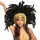 Boland - Haarschmuck Go-Go-Tänzerin, mit schwarzen Federn, aufwendiger Kopfschmuck, Samba, Bauchtänzerin, Kostüm, Karneval, Mottoparty, Gold