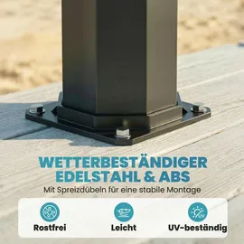 Outsunny Gartendusche schwarz 60 l