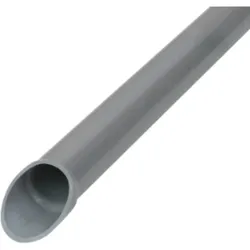 DIETZEL PVC-Panzerrohr, Ø40mm, starr, mittel, gemufft, Turborillen 3m