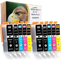 Starlet24 10er-Set Druckerpatronen Kompatibel zu Canon PGI-550 CLI-551 für