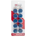 ALLboards Magnet blau, Kunststoff Ø 2,0 x 0,6 cm, 10 St.