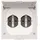 ABL Schuko-Steckdose Grau 2 St.