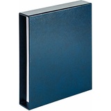 Kassette Blau Karat Schutzkassette LINDNER 810D-B für Ringbinder Münzalbum