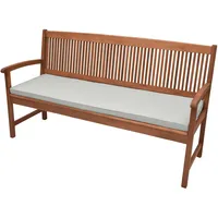 Beautissu Base BK Bankauflage 150x48x5cm Hellgrau