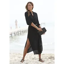 LASCANA Hemdblusenkleid Blusenkleider Schwarz 34
